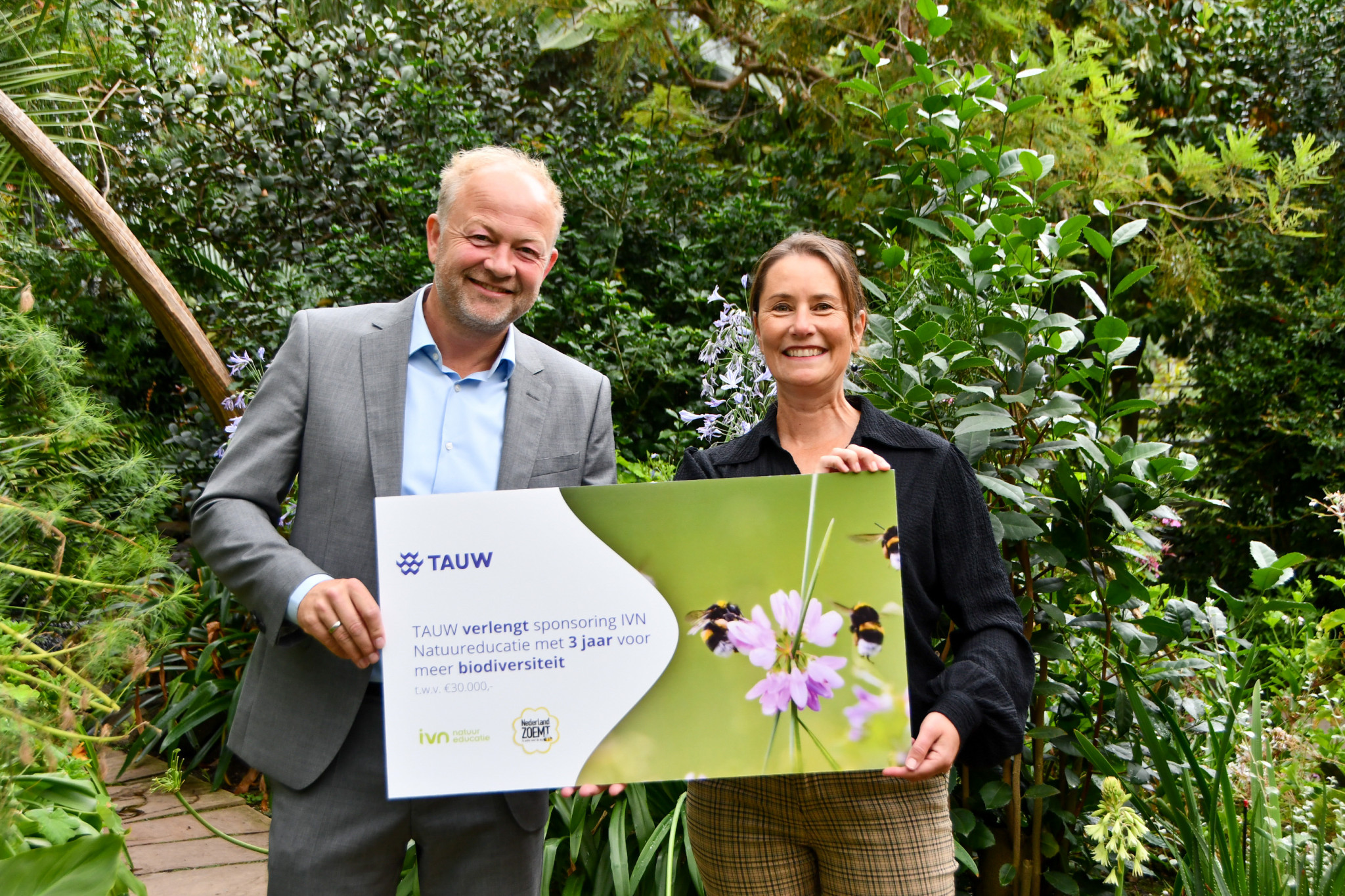 TAUW verlengt sponsorrelatie IVN met 3 jaar voor meer biodiversiteit in Nederland