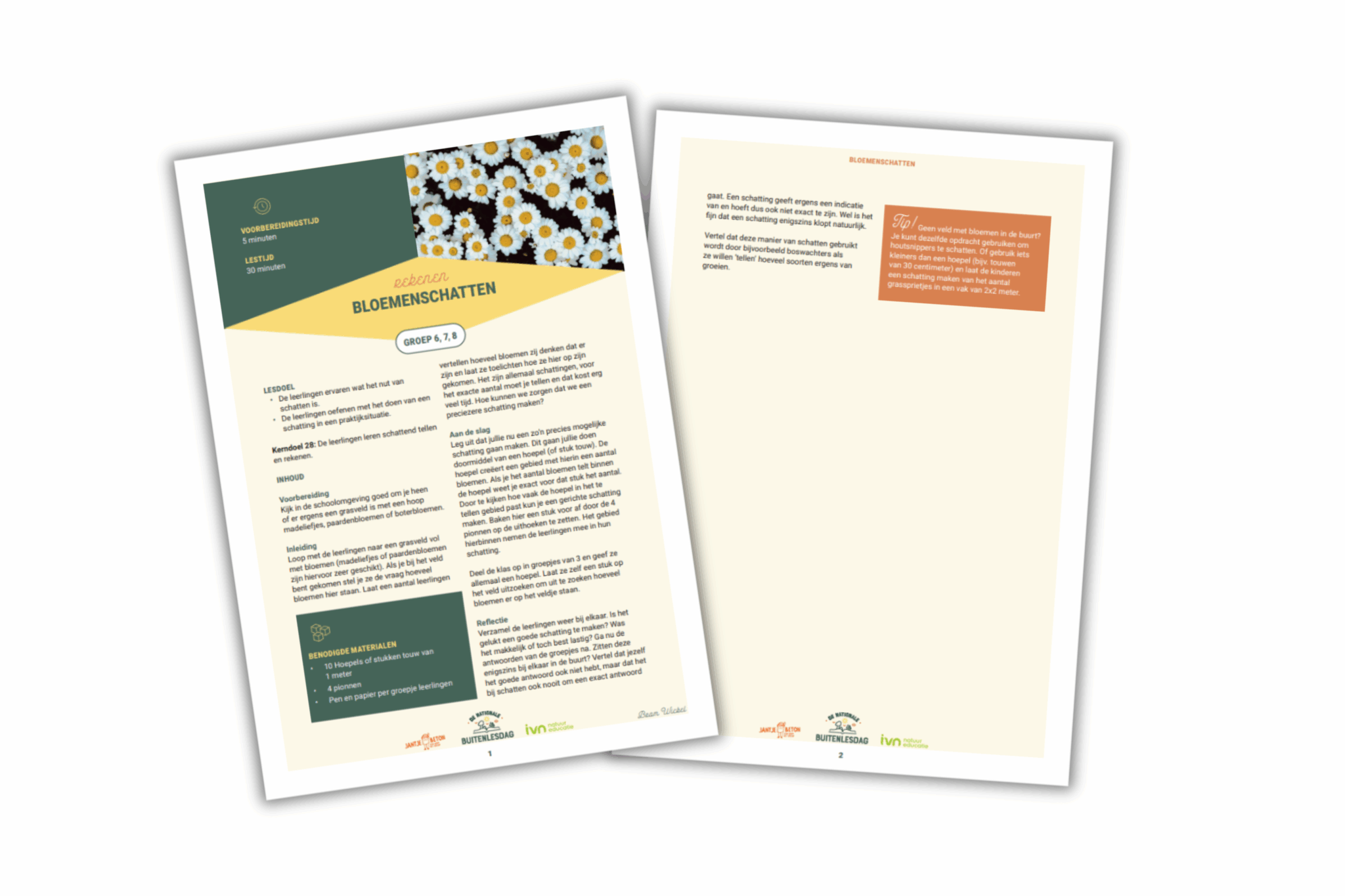 buitenles bloemenschatten