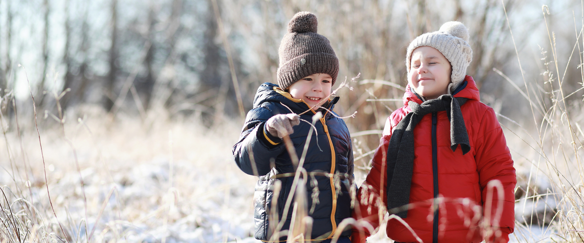 Kinderen spelen in de winter lespakket