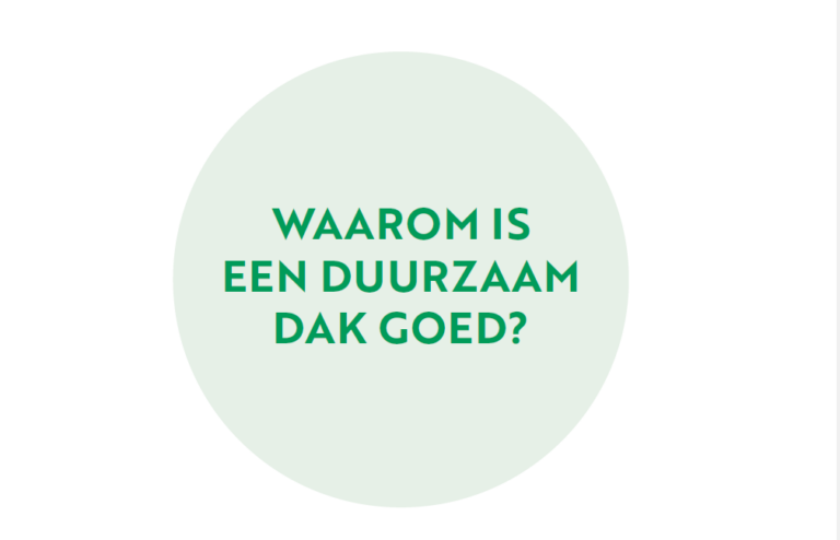 Groene tekst in een lichtgroene cirkel: 
