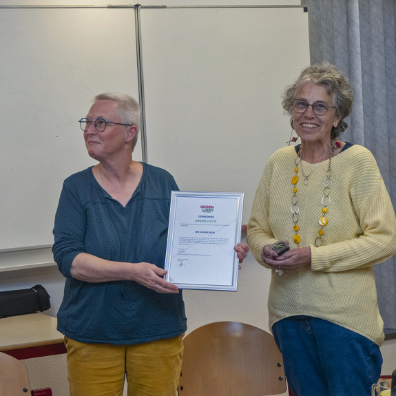 IVN Hoogeveen groen lintje Bart Pijper