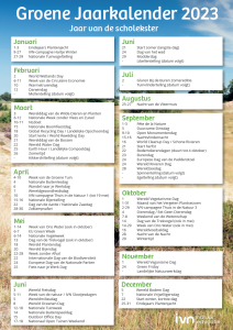 Groene Jaarkalender 2023