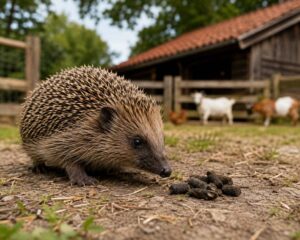 Egel met poep Kibo