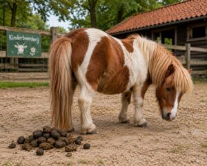 Pony met poep