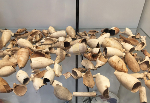 Ruim vijftig oude pijpenkoppen in het Allard Pierson Museum (c) Marisa Stoffers
