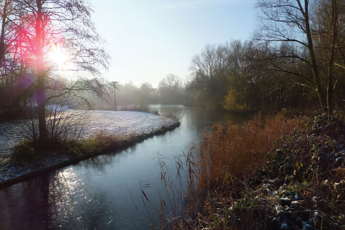 Winter langs Ruige Riet Sloterpark