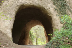 Trasshöhle in het Brohltal (foto: Olaf Op den Kamp).