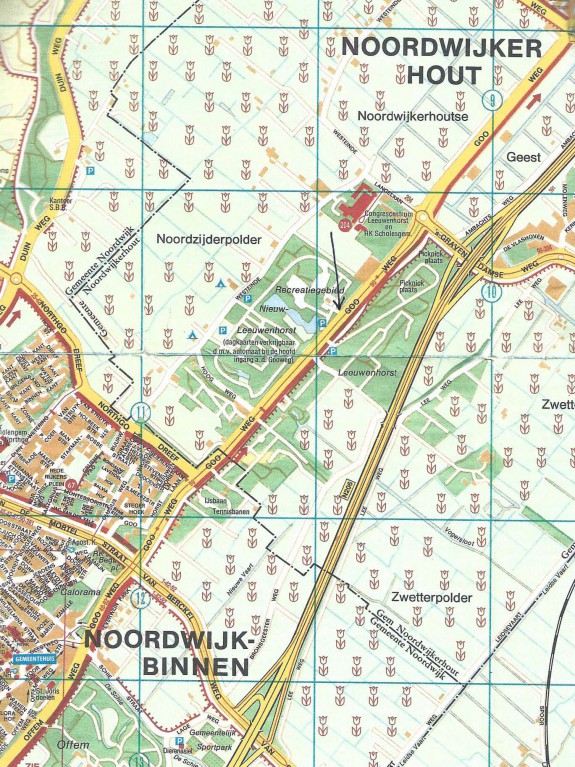 Nieuw Leeuwenhorst kaartje