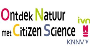 Ontdek Natuur met Citizen Science. Logo's van ivn en KNNV.