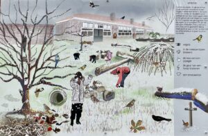 seizoensbord-groen schoolplein