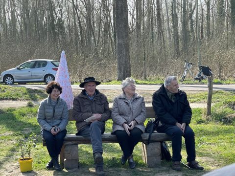 Geslaagde inwijding Savelbergbank zondag 27 maart jl.