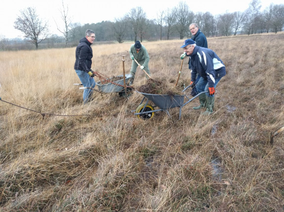 plaggen op heide