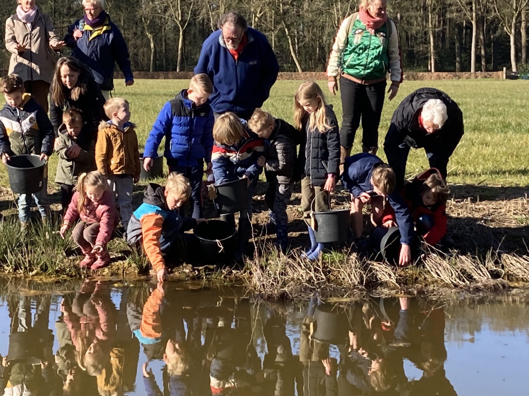 Nieuwe paddenpoel in gebruik genomen door IVN Olst-Wijhe