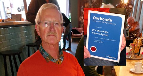 Hans de Jonge wint groene vrijwilligersprijs Overijssel 2023
