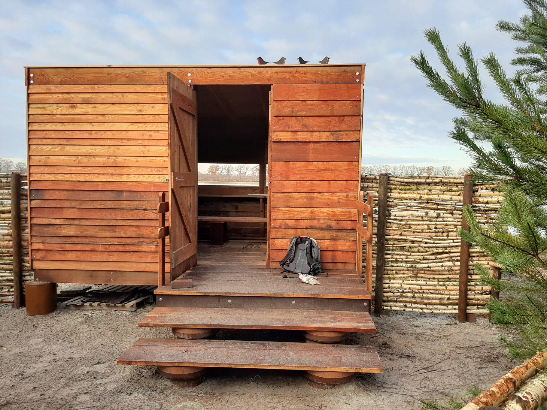 Opening vogelkijkhut in het Meerlebroek