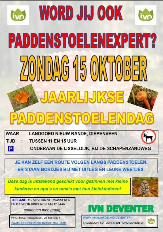 poster voor paddenstoelendag