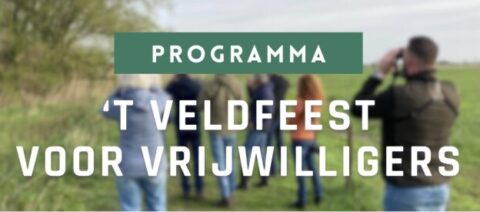 Programma van 't Veldfeest voor vrijwilligers met workshops en avondgesprek over rivieren.
