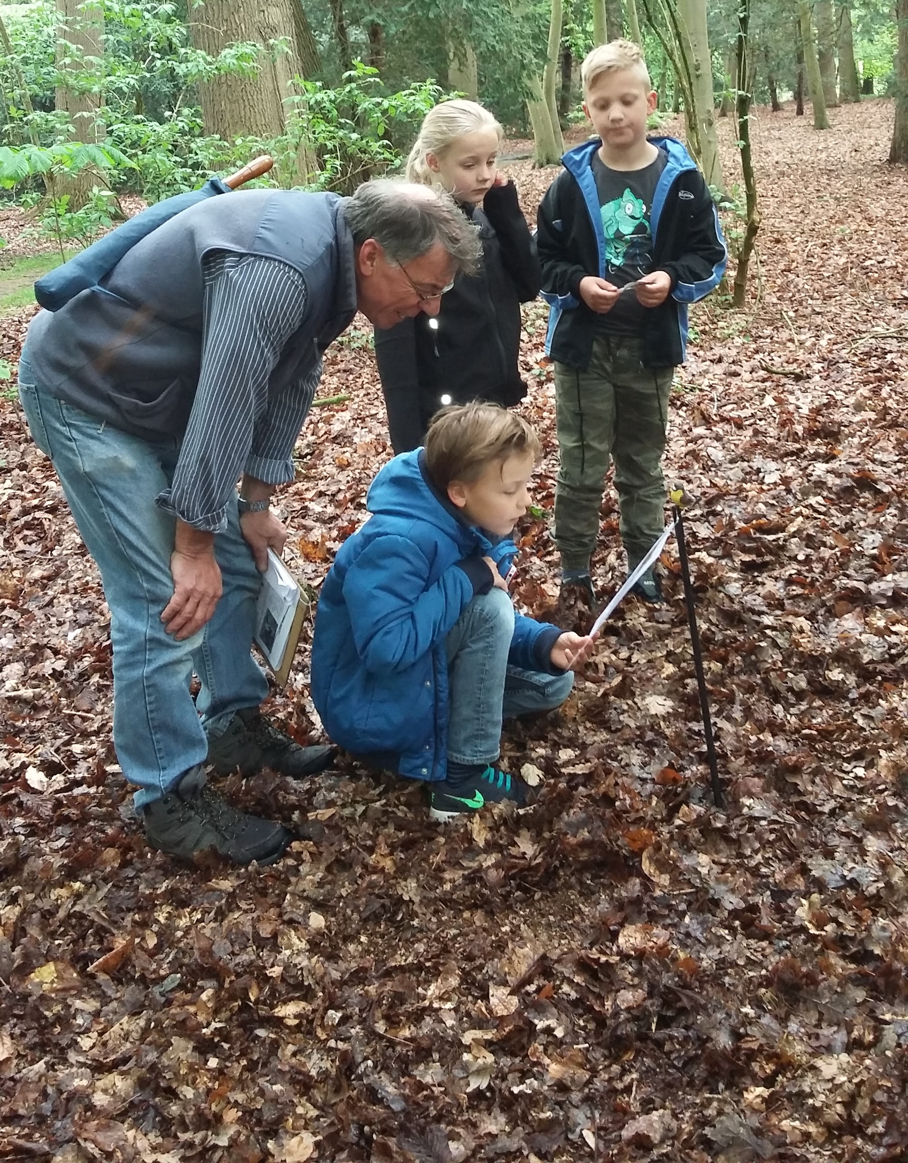 groep 4 op natuurexcursie