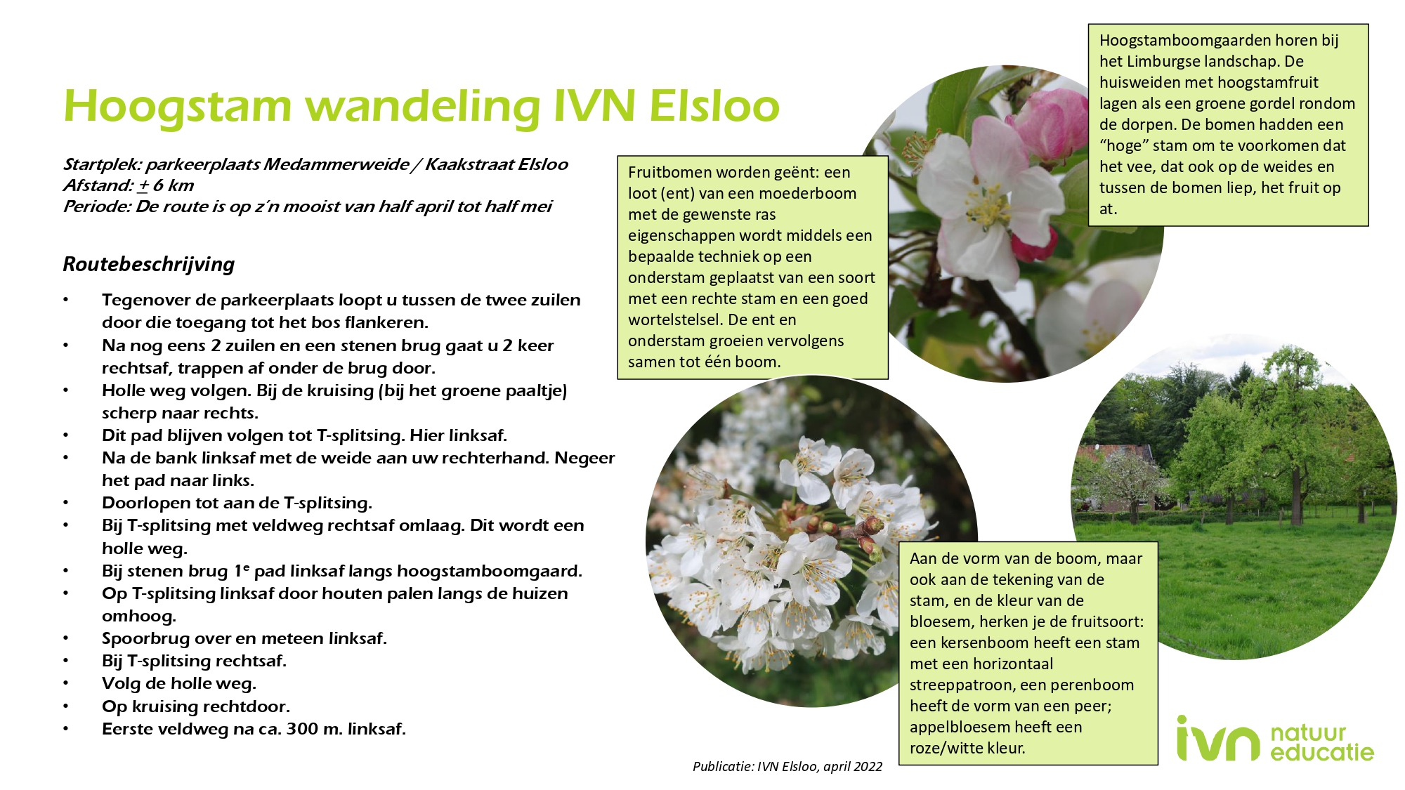 Beschrijvingen van wandelingen