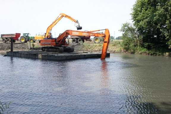 Baggeren in de kolk