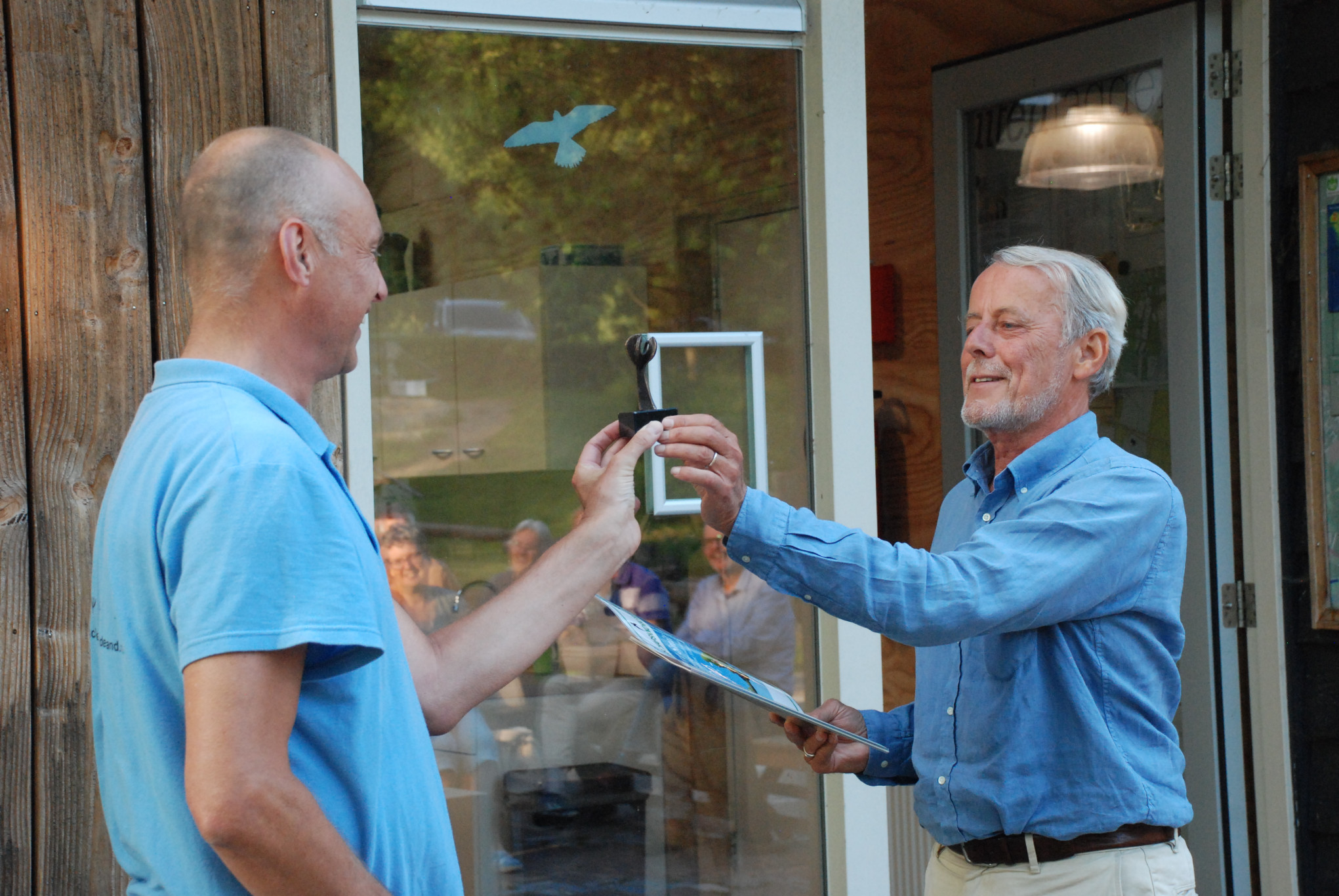 Albert Smit ontvangt landschapsknokker