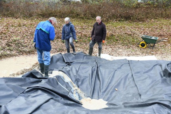 water terug in poel Vlindertuin