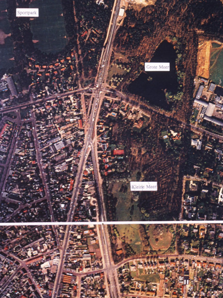 luchtfoto kleine en grote meer 1993