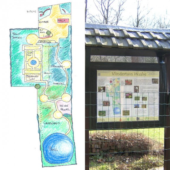 Vlindertuin Waalre plattegrond