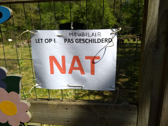 vlindertuin schilderswaarschuwing