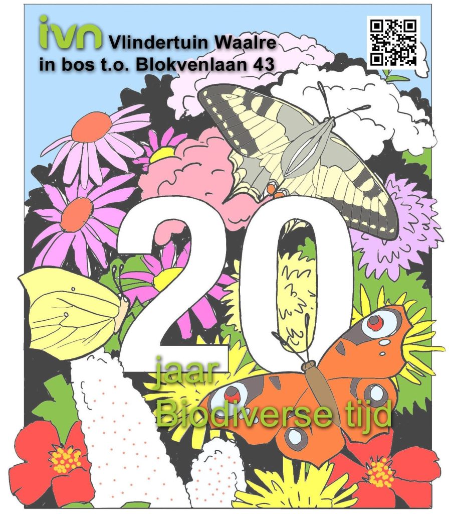 poster 20 jaar Vlindertuin Waalre