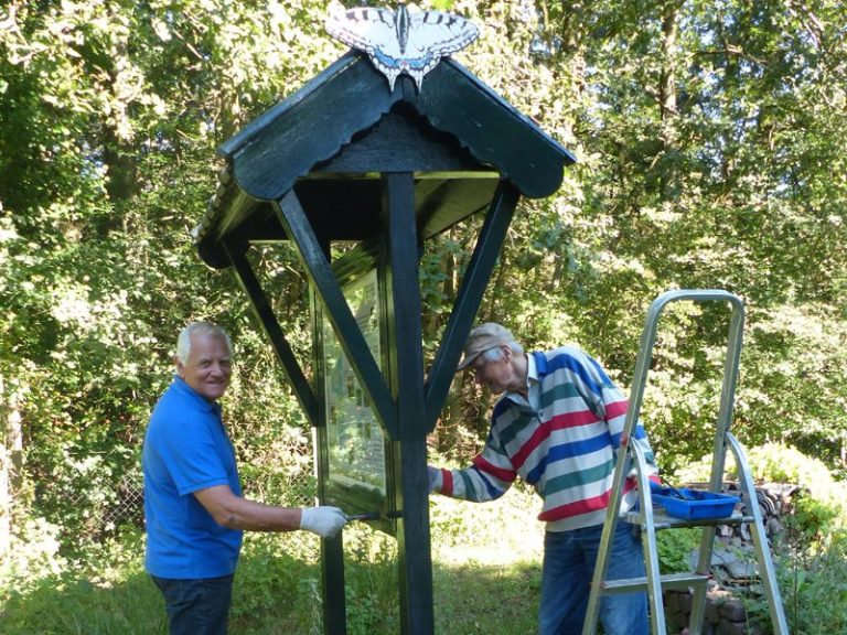 infobord schilderen vlindertuin waalre 4op3