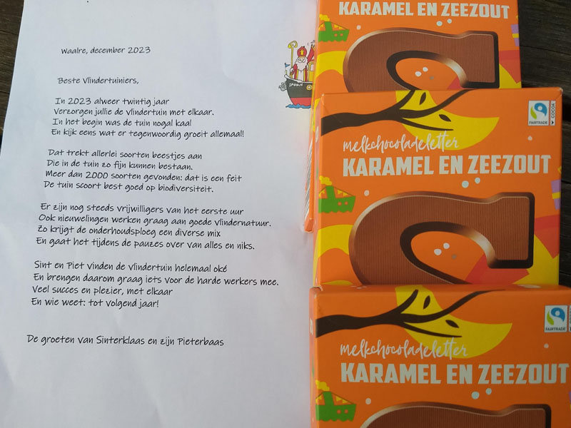 vlindertuin sinterklaasverrassing 2023