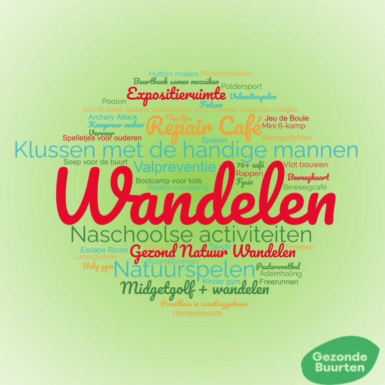 Woordwolk met termen als 