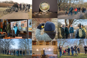 Collage van 9 foto's van de Kennemer Vogeldag 2026 in de AWD