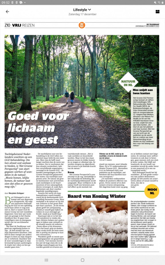 Natuur in NL | goed voor lichaam en geest