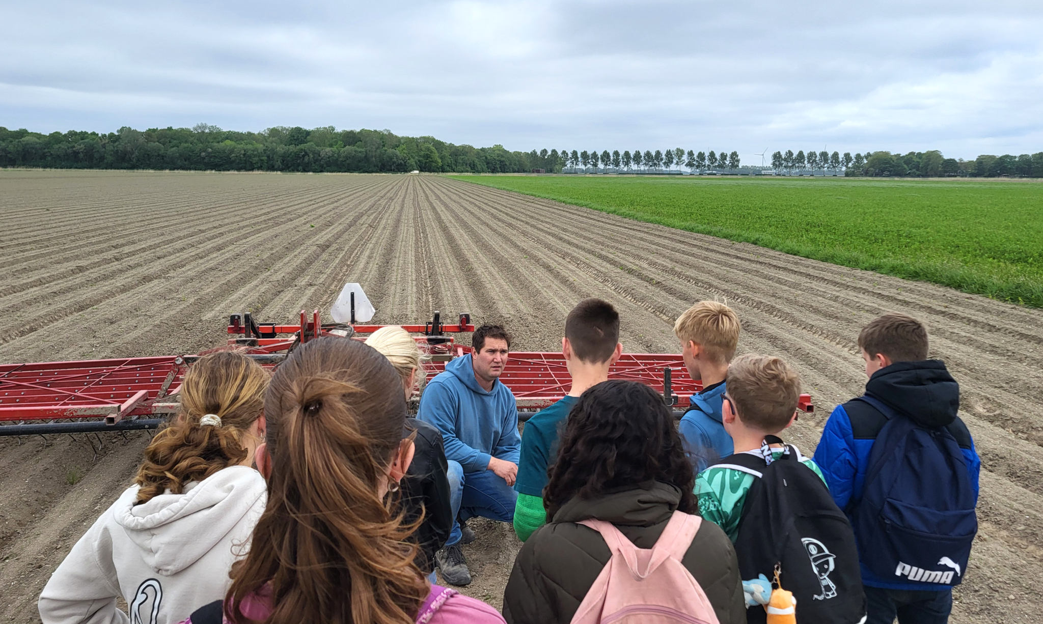 Akkerbouw Avonturen les op de akker bij boer jan