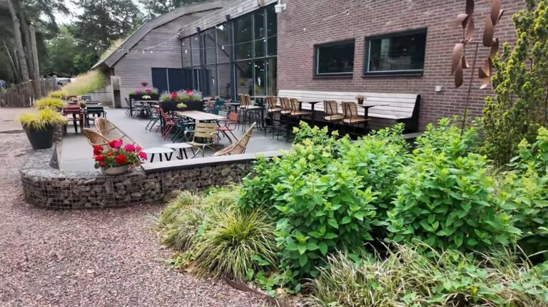 Terras van vakantiepark