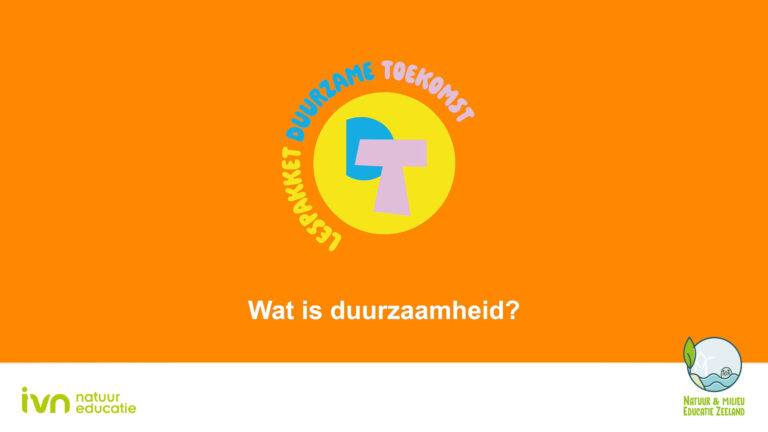 Oranje afbeelding, tekst: 