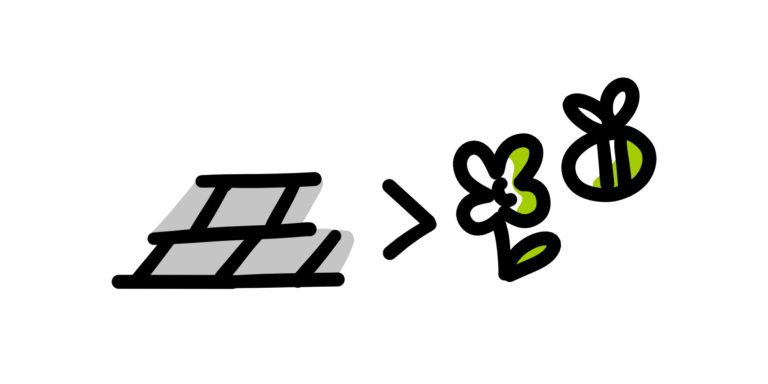 Illustratie van tegels naar groen