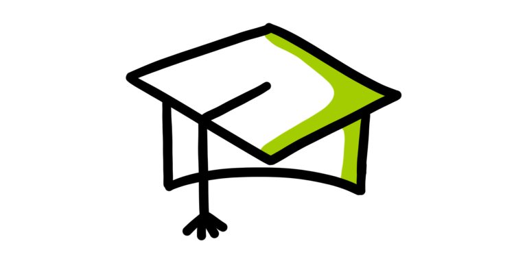 Illustratie van academische baret