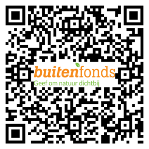 QR-code voor doneren aan IVN Heeze-Leende ten behoeve van de inzamelingsactie voor amfibieëntunnels 