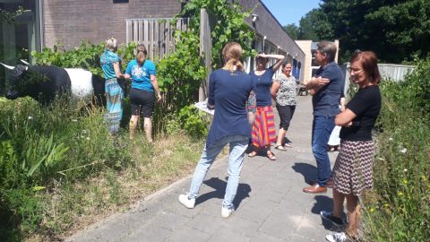Groen schoolplein voor leerlingen met fysieke beperking in Amsterdam
