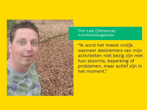 Natuur en zorg: 5 vragen aan Tim Lek, activiteitenbegeleider bij Dimence