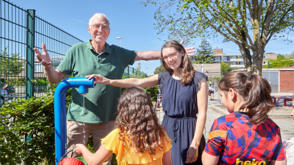 Groenblauwe schoolpleinen Utrecht