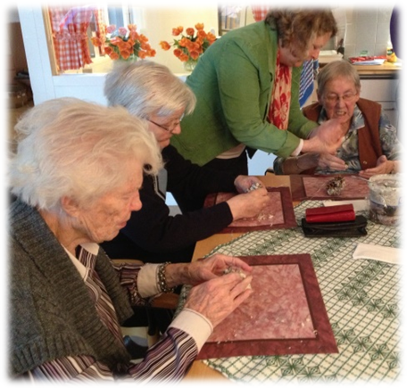 de natuurkoffer in gebruik