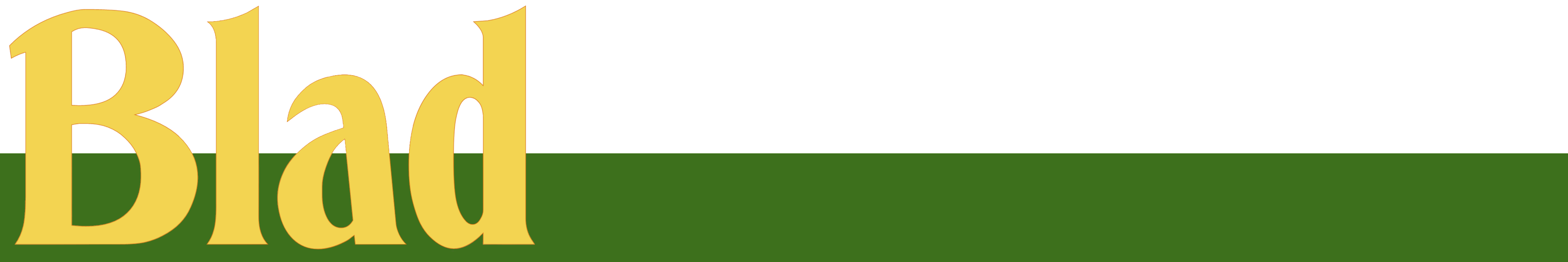 Logo BLAD: tijdschrift van IVN Noord-Kennermerland en KNNV Alkmaar-Den Helder.