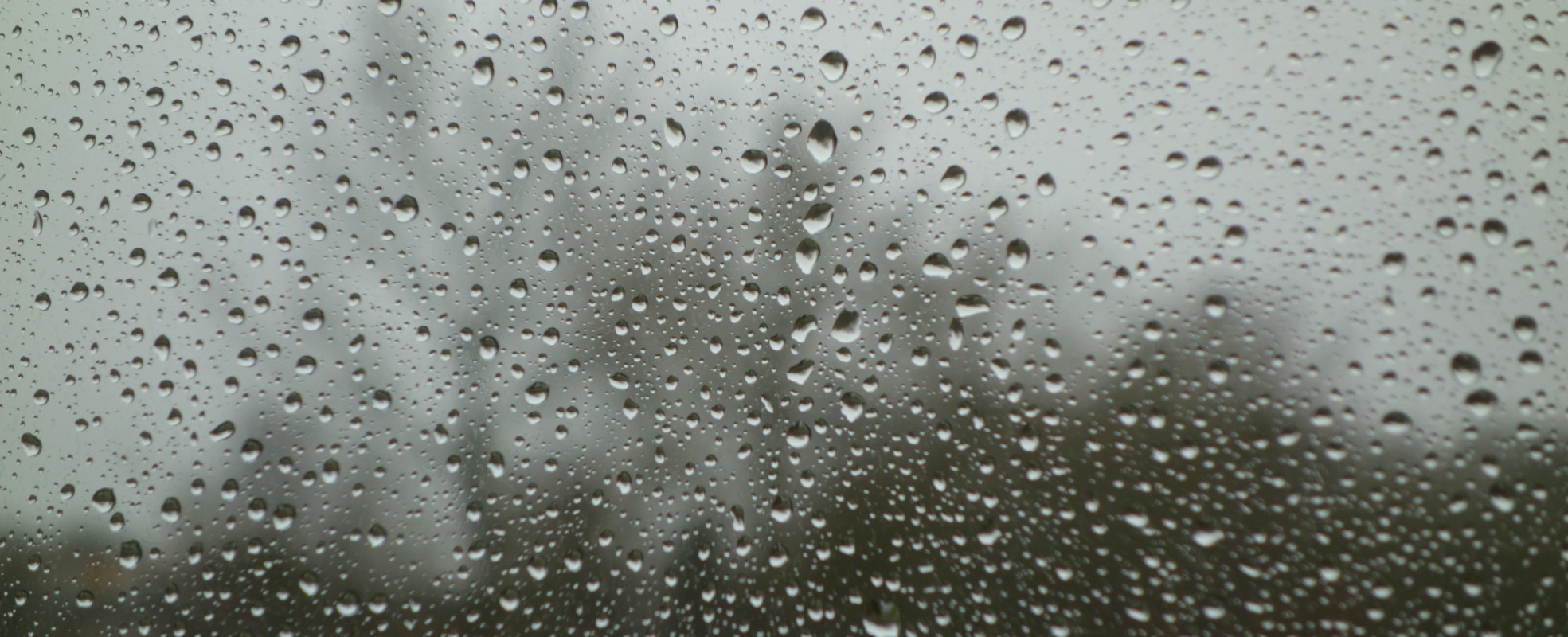 regendruppels op een raam