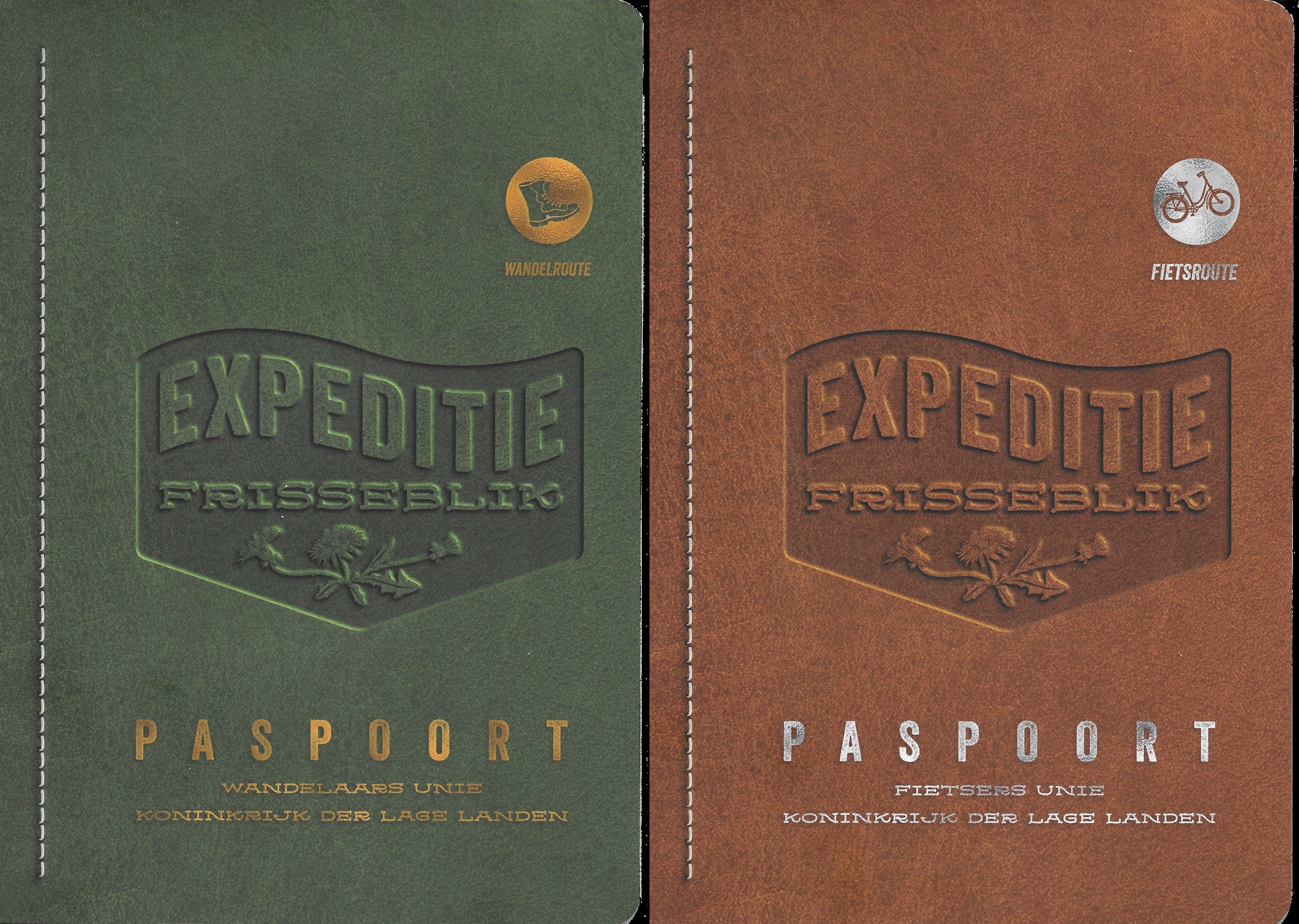 Foto van de voorkant van een wandel en een fioetsgidsje