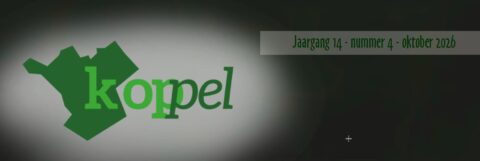 Groene tekst "koppel", kaartvorm erachter; tekst: "Jaargang 14 - nummer 4 - oktober 2026".