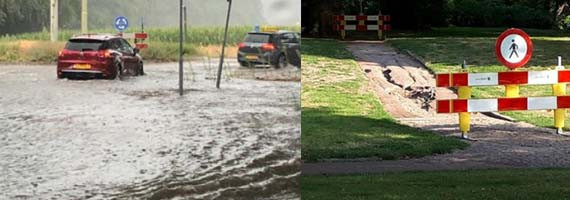 wateroverlast in de gemeente Rheden